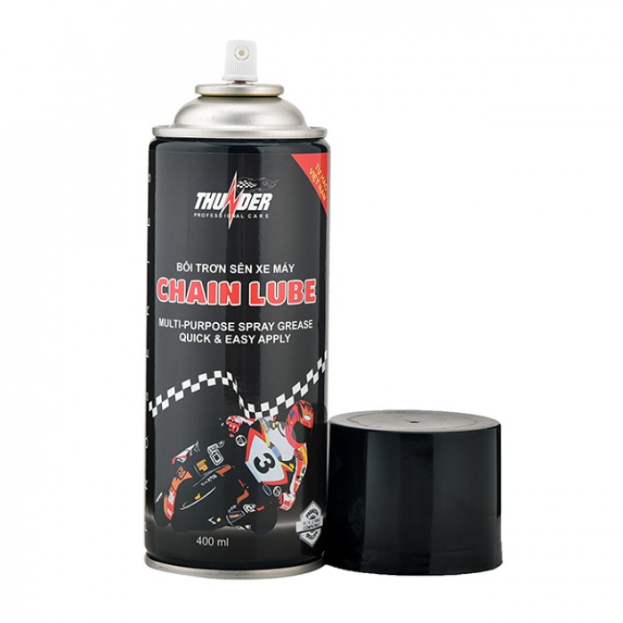 Chai xịt Thunder chain lube (400ml) bảo dưỡng sên, tránh mài mòn cơ học, giúp sên bền hơn - MSN388231