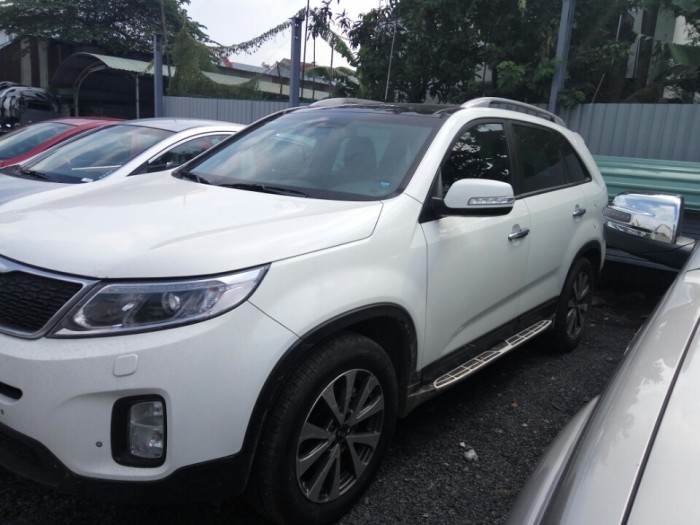 Kia Sorento New 2.4 AT, màu trắng, 2015, bản full cao cấp nhất