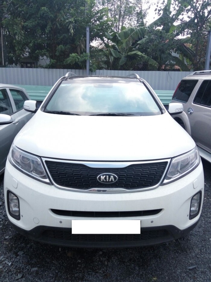 Kia Sorento New 2.4 AT, màu trắng, 2015, bản full cao cấp nhất