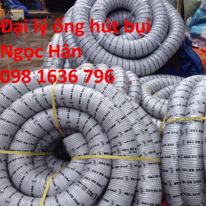 Ống hút bụi xoắn kẽm D90 - ống hút bụi gân nhựa Phi 90 giá rẻ tại Hà Nội