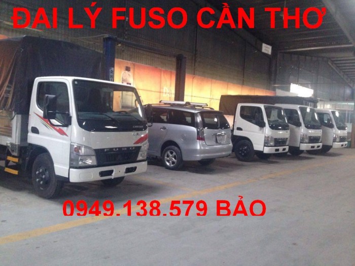 Xe tải Mitsubishi Fuso 5tan thùng mui bạt Mitsubishi Fuso 5T thùng kín