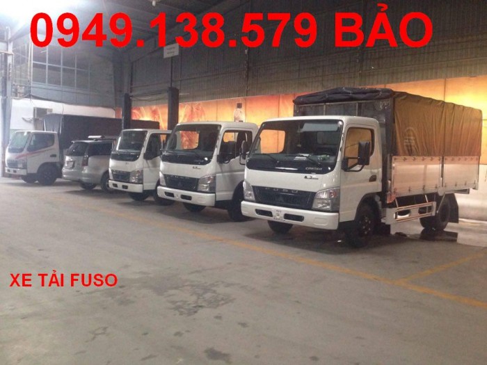 Xe tải Mitsubishi Fuso 5tan thùng mui bạt Mitsubishi Fuso 5T thùng kín