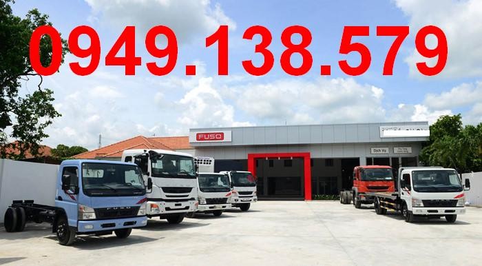 Xe tải Mitsubishi Fuso 5tan thùng mui bạt Mitsubishi Fuso 5T thùng kín