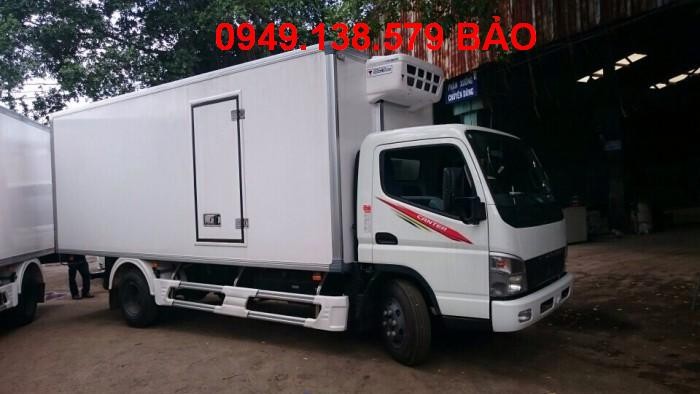 Xe tải Mitsubishi Fuso 5tan thùng mui bạt Mitsubishi Fuso 5T thùng kín