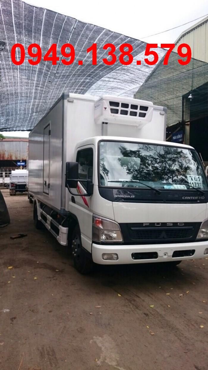 Xe tải Mitsubishi Fuso 5tan thùng mui bạt Mitsubishi Fuso 5T thùng kín