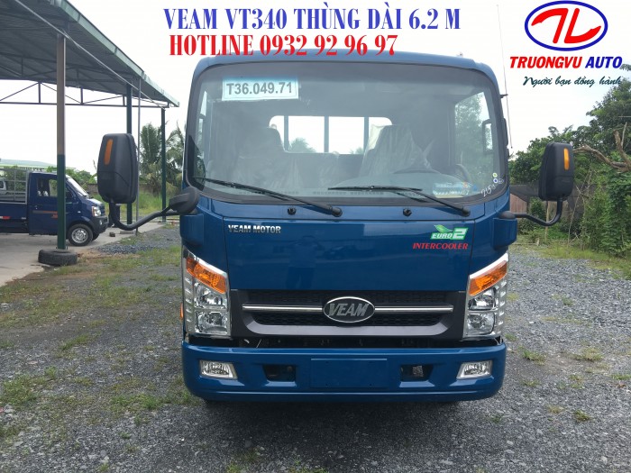 Xe Veam VT340S động cơ Hyundai thùng dài 6m,Hotline 0932 92 96 97