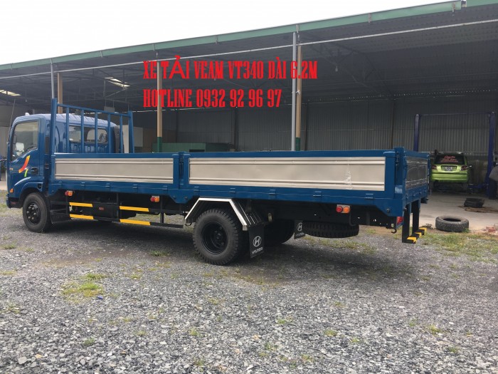 Bán xe Veam VT340S tải trọng 3,5 tấn thùng dài 6m động cơ Hyundai