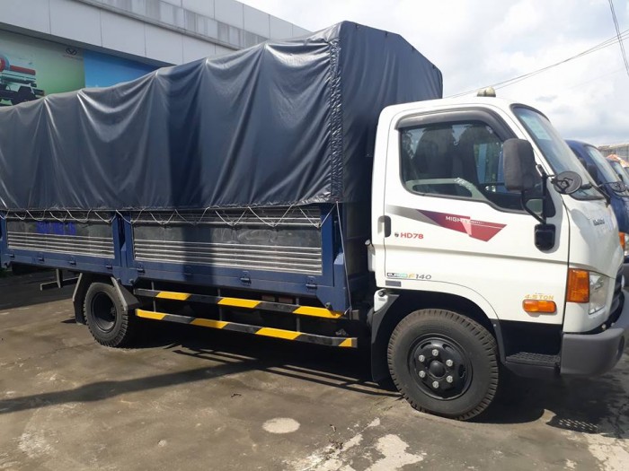 Xe Hyundai Đô Thành Hd78 Thùng Mui Bạt .cabin Satxi Nhập Khẩu