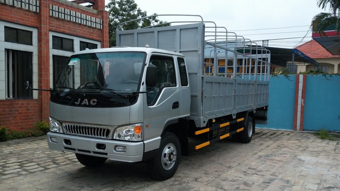 Xe tải jac/ jac 6t4/ jac 6,4 tấn thung mui bạc, nhà máy hỗ trợ giá sốc.