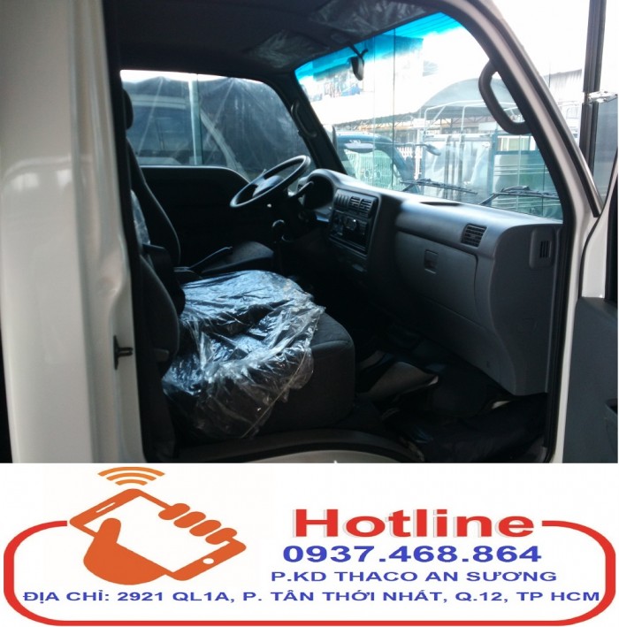 Long An Bán Xe  Tải Kia K165 Kèo Mui Bạt 2,4 Tấn , Thùng Kín 2,3 Tấn Hỗ Trợ Mua Trả Góp