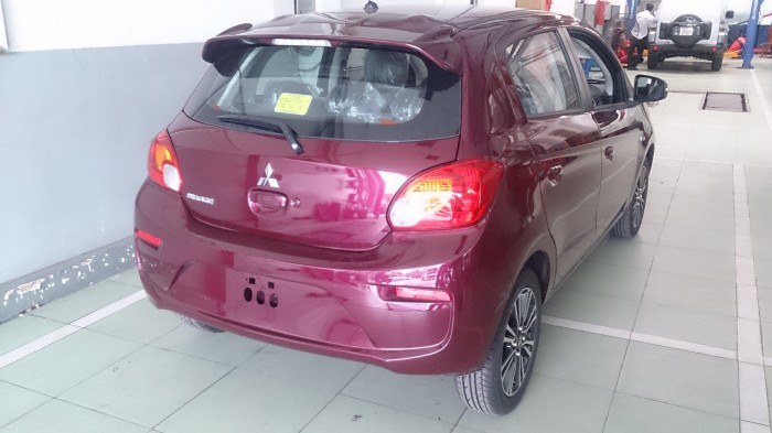 Mitsubishi Mirage CVT tự động màu đỏ rượu 2017 có bán trả góp giá tốt nhất miền Nam