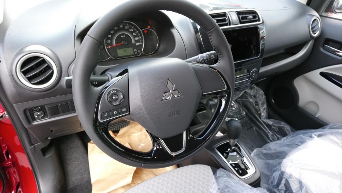 Mitsubishi Mirage CVT tự động màu đỏ rượu 2017 có bán trả góp giá tốt nhất miền Nam