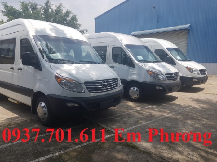 Bán xe Du lịch jac M628 16 chỗ nhập khẩu Động cơ isuzu trả góp