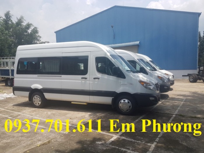 Bán xe Du lịch jac M628 16 chỗ nhập khẩu Động cơ isuzu trả góp