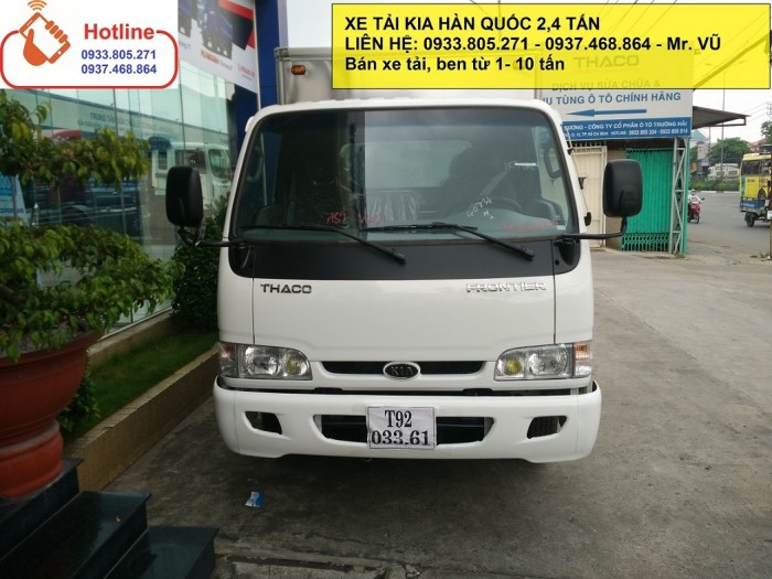 Long An Bán Xe Tải Kia 1T25 1T4 1T9 2T4 Kia Hàn Quốc, Đời Mới 2017, Giá Ưu Đãi