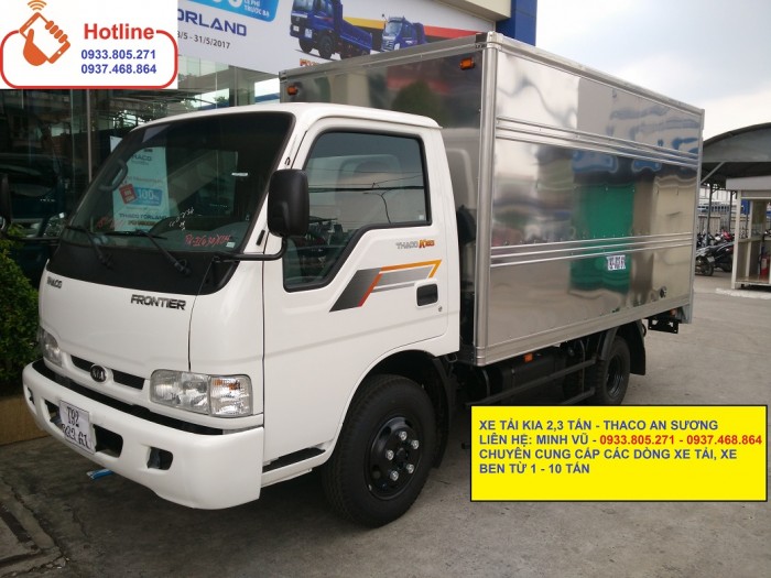 Long An Bán Xe Tải Kia 1T25 1T4 1T9 2T4 Kia Hàn Quốc, Đời Mới 2017, Giá Ưu Đãi