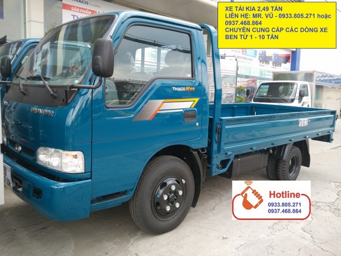 Long An Bán Xe Tải Kia 1T25 1T4 1T9 2T4 Kia Hàn Quốc, Đời Mới 2017, Giá Ưu Đãi