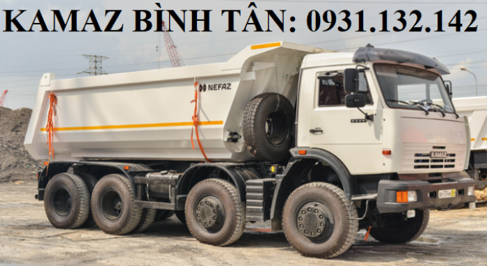 Ben Kamaz 4 Chân 8X4 Thùng Nhập