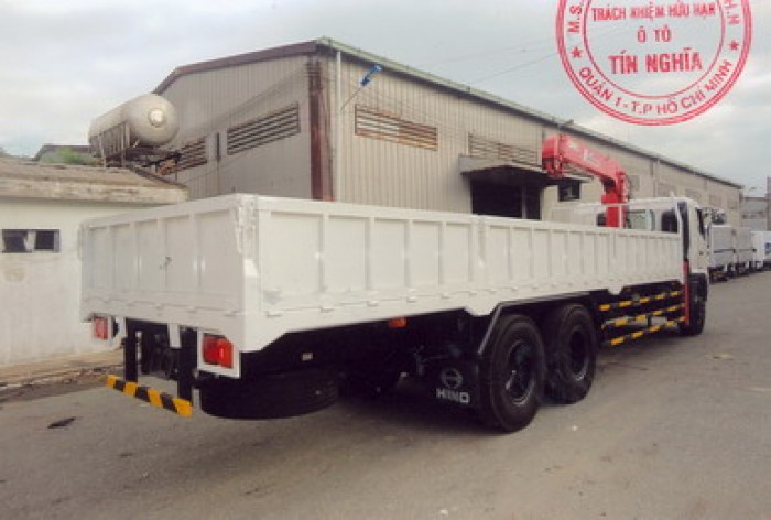 Hino Fl8Jtsl_16T Thùng 9,730M Gắn Cẩu Unic 5 Tấn