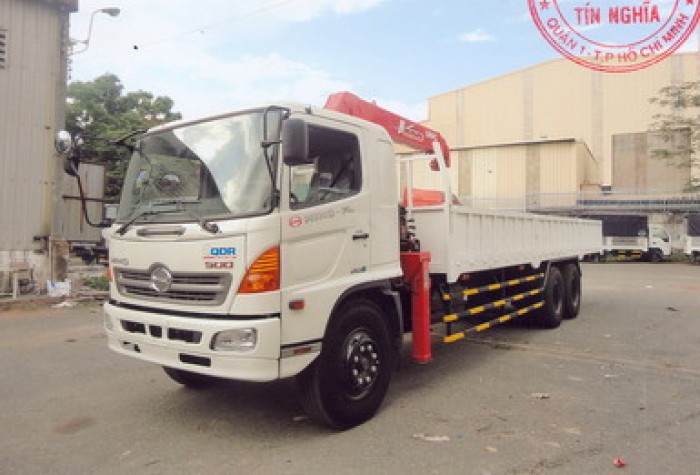 Hino Fl8Jtsl_16T Thùng 9,730M Gắn Cẩu Unic 5 Tấn