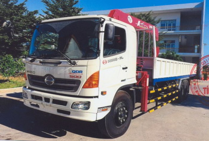 Hino Fl8Jtsl_16T Thùng 9,730M Gắn Cẩu Unic 5 Tấn