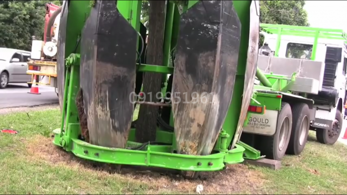 Xe bứng cây , trồng cây phục vụ công trình cây xanh đô thị