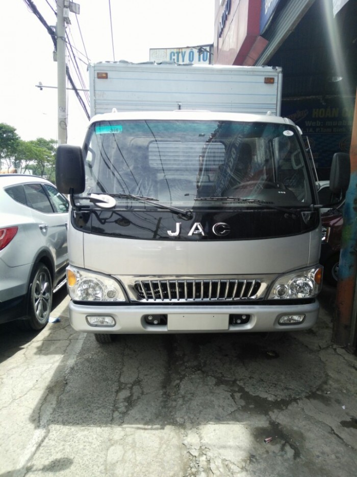 Bán xe tảo Jac 4t9 thùng 4m3 màu xám, vay cao toàn quốc, giá siêu rẻ