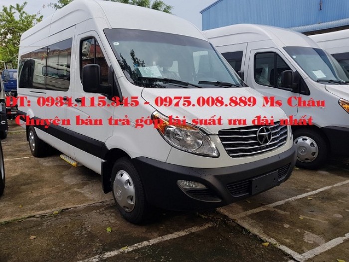 Sản phẩm mới xe du lịch nhập khẩu 16 chổ ngồi ( jac M628 nhập khẩu ) giá tốt.