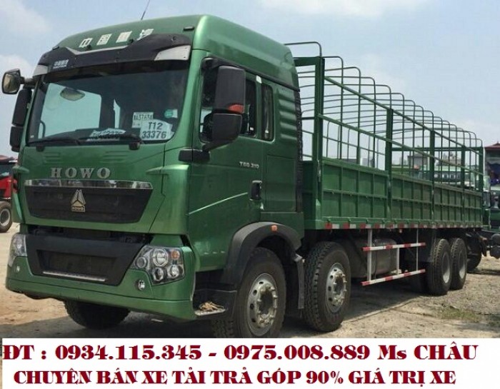 Giá xe tải Howo A7 375Hp (17.5T )/ Xe tải 4 chân Howo 17,5 tấn/ xe 4 giò Howo nhập khẩu