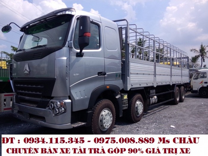 Giá xe tải Howo A7 375Hp (17.5T )/ Xe tải 4 chân Howo 17,5 tấn/ xe 4 giò Howo nhập khẩu