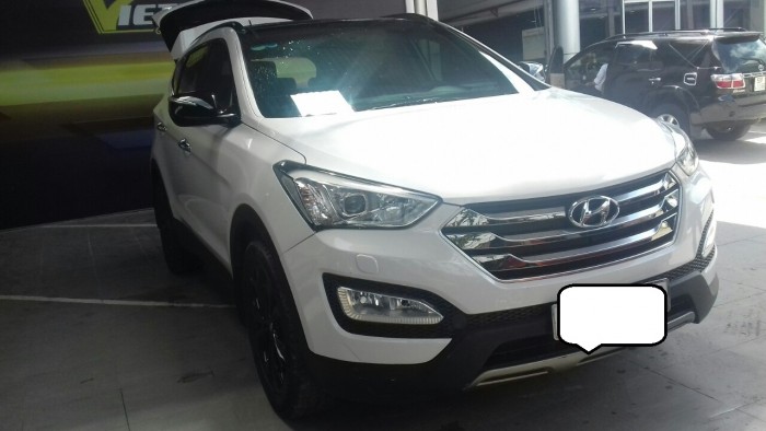 Hyundai Santa Fe 4WD 2.4AT sx 2015 màu trắng