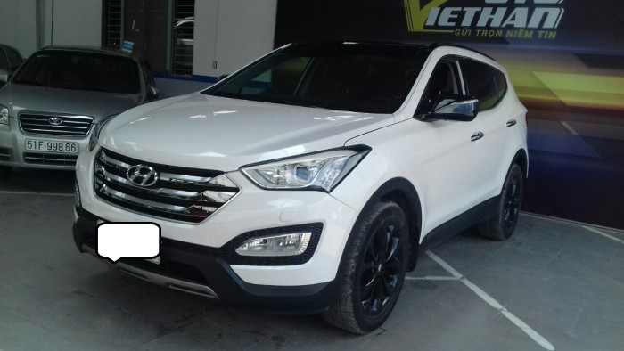 Hyundai Santa Fe 4WD 2.4AT sx 2015 màu trắng