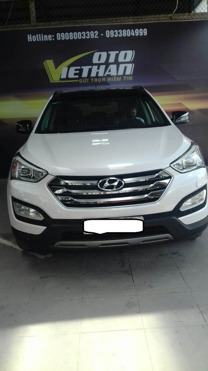 Hyundai Santa Fe 4WD 2.4AT sx 2015 màu trắng