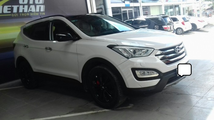 Hyundai Santa Fe 4WD 2.4AT sx 2015 màu trắng