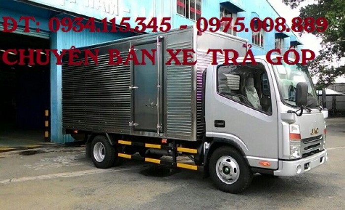 Bán xe tải JAC 3.45 tấn 3.5 tấn, Mua xe tải JAC 3T45 3T5 thùng bạt, thùng kín trả góp