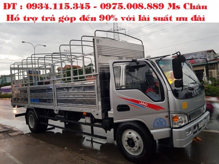 Bán trả góp xe tải jac 7,25 TẤN ( jac 7.25T) jac 7t25 jac 7.25t jac 7T25 đóng sẵn thùng.