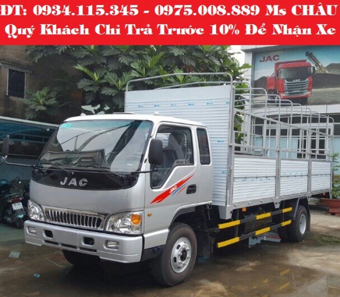 Bán trả góp xe tải jac 7,25 TẤN ( jac 7.25T) jac 7t25 jac 7.25t jac 7T25 đóng sẵn thùng.