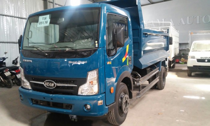Xe tải Veam Ben VB652 - 6,5 tấn, Động cơ Nissan Nhật Bản, giá ra giấy tờ lăn bánh