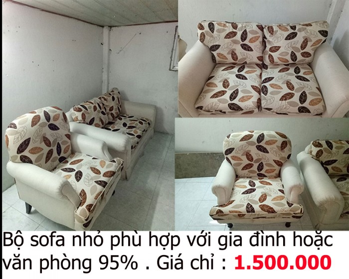 Thanh lý bộ sofa gia đình cũ giá rẻ --> New 95% giá chỉ từ 1.500.000/ bộ