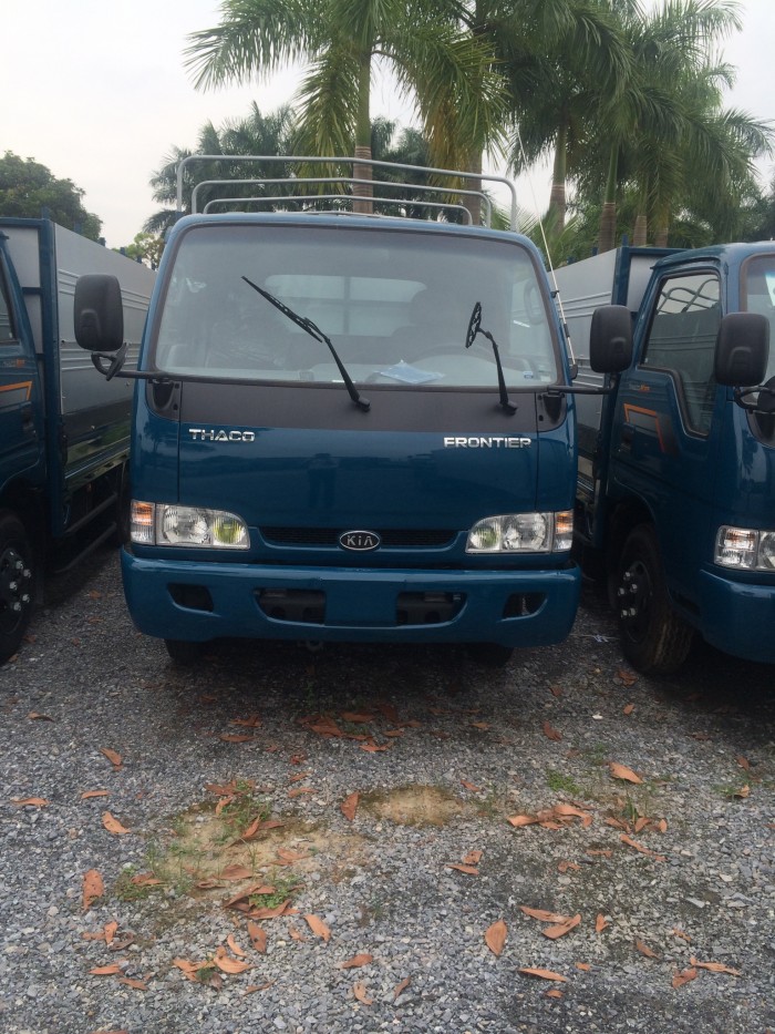 Thaco Kia K165 tải 2,4 tấn với các option thùng lửng, thùng mui bạt, thùng kín