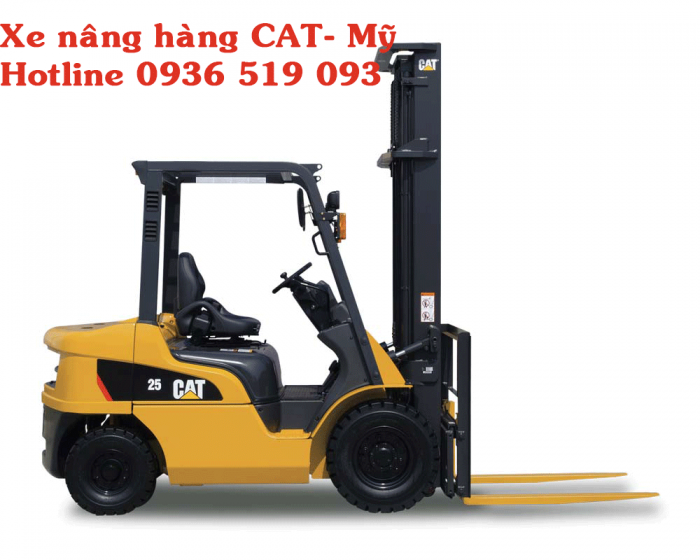 Xe nâng dầu 2.5 tấn - Xe nâng CAT 2.5 tấn nâng cao 4m CAT Nhật Bản