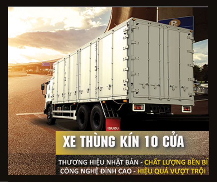 Xe isuzu fvm34t thùng kín 10 cửa 16 tấn TẶNG : 1000 LÍT DẦU