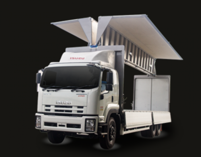 Xe isuzu fvm34w 16 tấn thùng kín cánh dơi