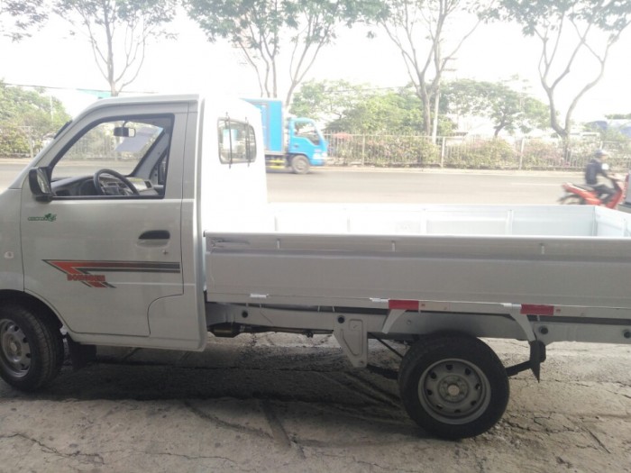 Bán xe Dongben DB201 800kg, thùng lửng màu trắng