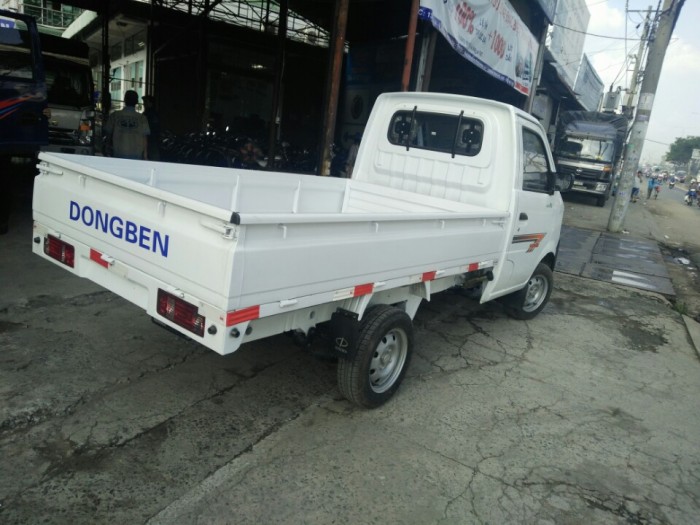 Bán xe Dongben DB201 800kg, thùng lửng màu trắng