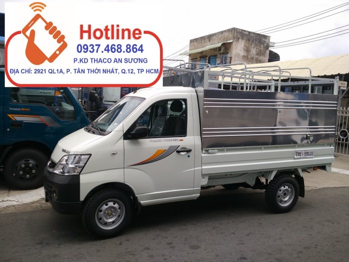 THACO AN SƯƠNG Xe tải THACO Towner990 tải trọng 990 KG Động cơ Suzuki Thích hợp lưu thông đường hẻm