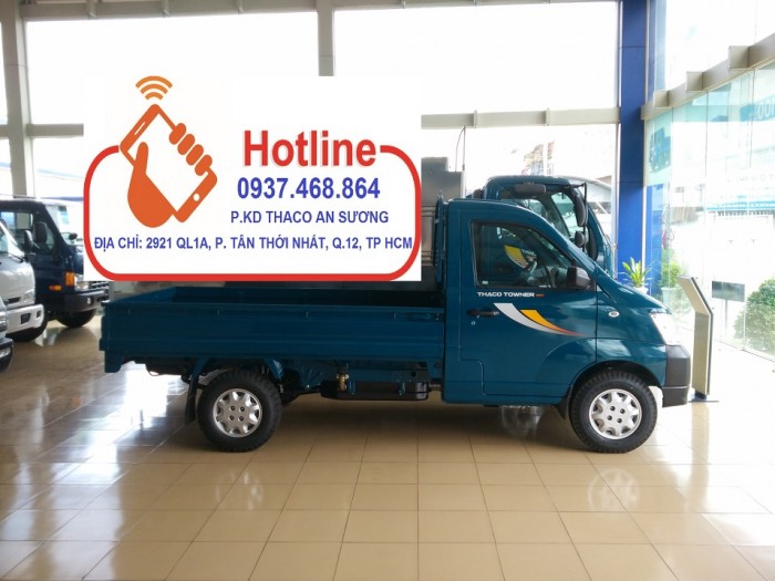 THACO AN SƯƠNG Xe tải THACO Towner990 tải trọng 990 KG Động cơ Suzuki Thích hợp lưu thông đường hẻm