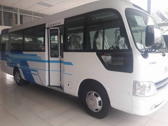 Xe khách 29 chỗ hyundai county - xe hyundai county 29 chỗ giao xe ngay
