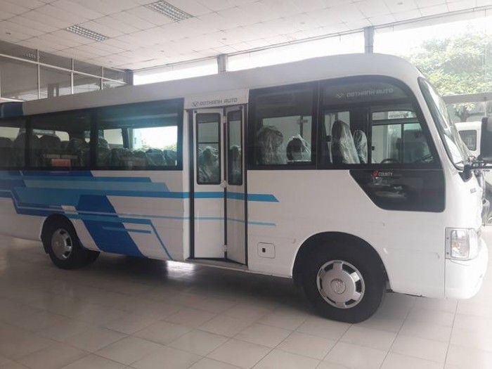 Xe khách 29 chỗ hyundai county - xe hyundai county 29 chỗ giao xe ngay