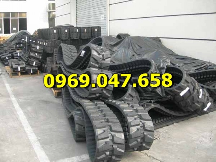 Xích cao su máy xúc Kobelco SK